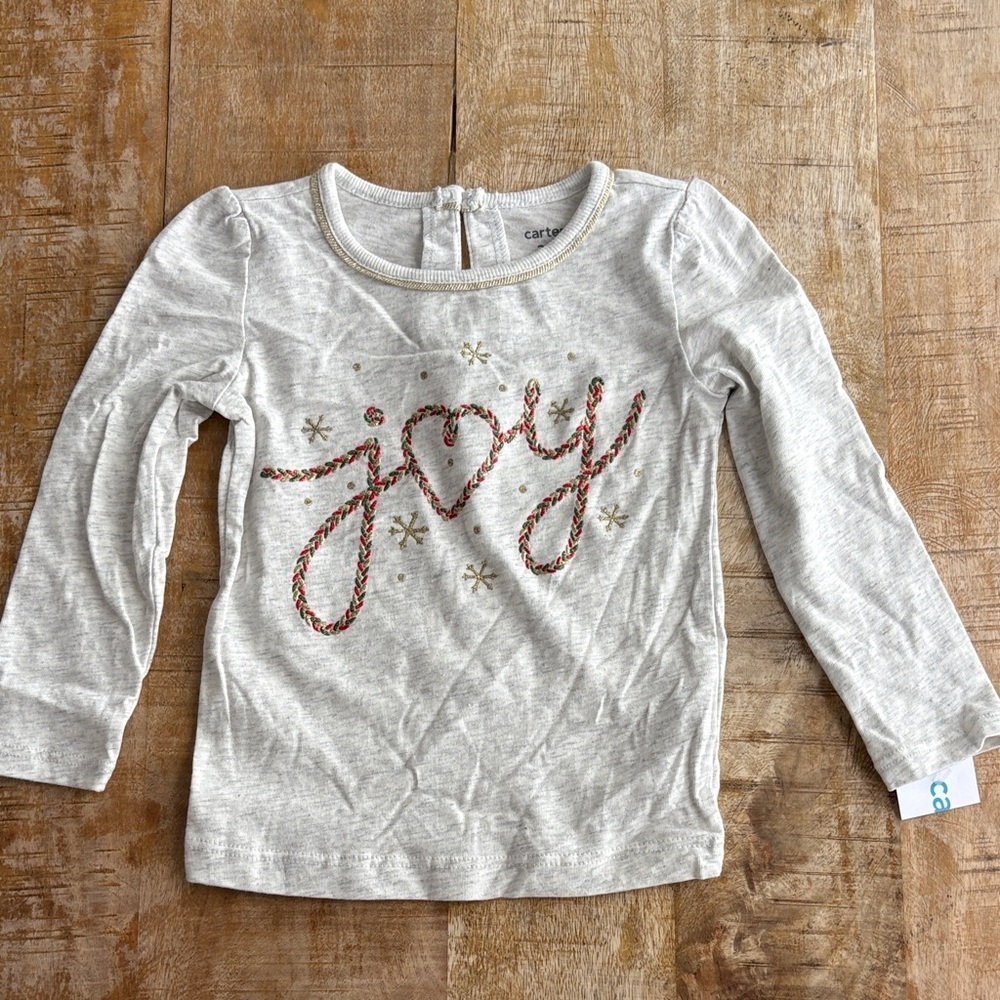 NWT Carter's Joy Long Sleeve Tee 2t